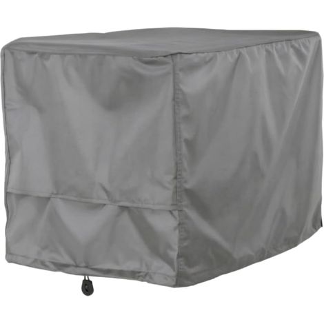 Housse Groupe Électrogène, Gris 210D Enduit Argenté, 97 × 76 × 76 Cm (1/5)