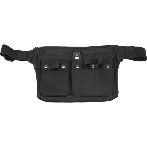 Étui pour Ciseaux à Cheveux, Pochette de Coiffure, Sac de Support pour Outils de Coupe de Cheveux avec 2 Grandes Poches, 2 Petites Poches, Ceinture de Taille Réglable pour (1/5)