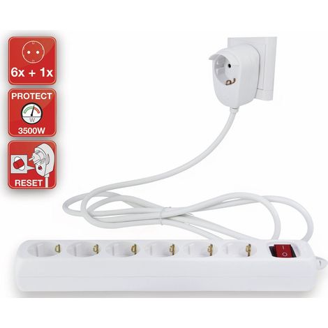 Multiprise Rev Bloc 3500 W 7 enchufes compacto (1/3)