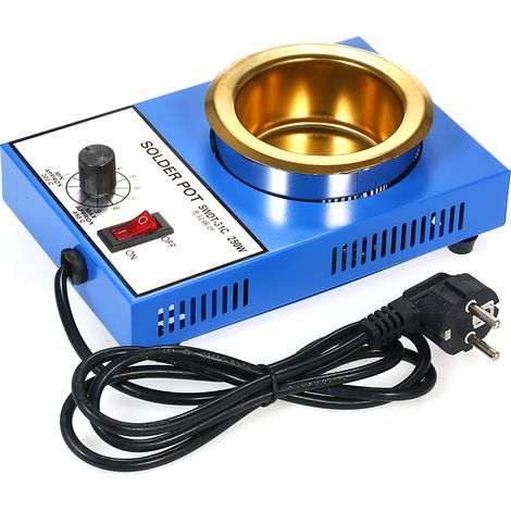 [JAMAIS UTILISÉ]Pot à souder compact à température réglable 250 W 220 V 80 mm 800 g pour le soudage et le brasage (1/5)