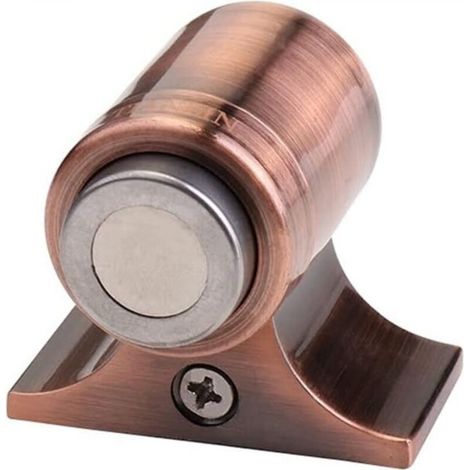 [NIEMALS VERWENDET] Leistungsstarker magnetischer Türstopper, Edelstahl 304, Mini-Türstopper, Möbeltürbeschlag, rot