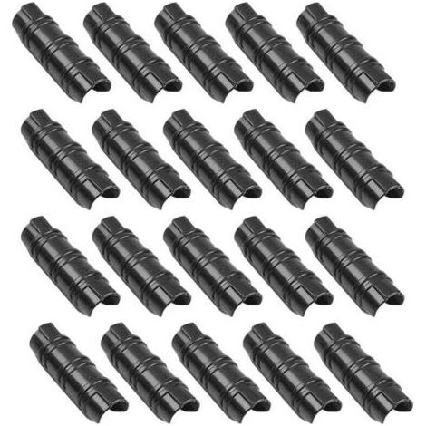 Lot de 20 colliers de serrage en plastique de 19 mm pour cadre de serre, tube de tuyau en ABS, clips de tube de construction de jardin en plastique, pinces de tuyau fixes pour fournitures de plantes,O (1/4)