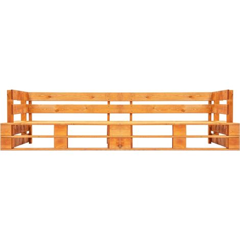 Maison Exclusive - Divano da giardino a 2 Posti su Pallet in Legno Marrone ambra (1/3)
