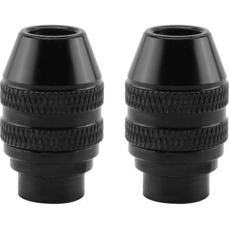 Lot de 2 mandrins universels à changement rapide sans clé pour outils rotatifs Dremel 4486, 3000, 4000, 7700 et 8200 (1/4)