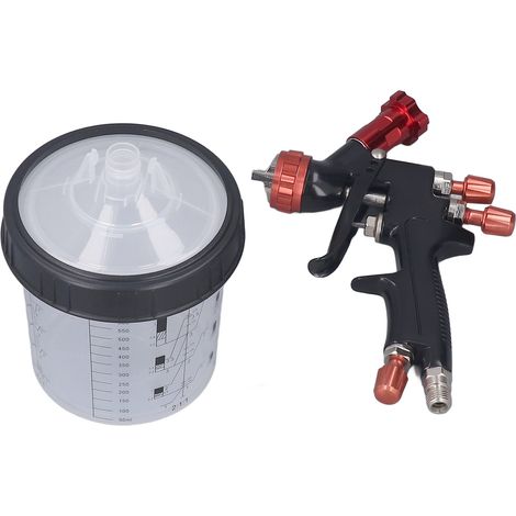 Pistolet à peinture pour voiture, corps en alliage d'aluminium, tête en acier inoxydable, amplitude réglable (1/5)