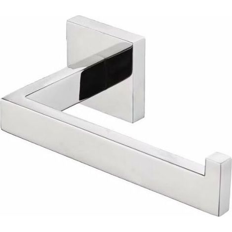 Porte-Papier Toilette Inox Brossé Carré 145x86x49mm Support Rouleau Papier WC Salle de Bain Cuisine Poli Acier (1/5)