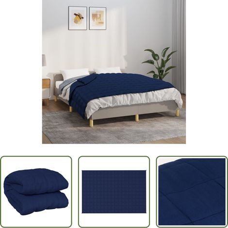 Schlafhilfe - Gewichtsdecke Blau 122x183 cm 5 kg Stoff (1/5)