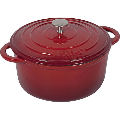 Bräter Calido 4l 11,5cm Ø24cm rot/beige