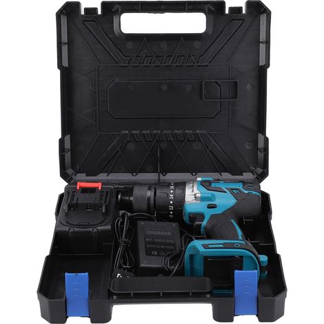 Tournevis électrique à batterie lithium, perceuse industrielle 13mm, AC110-240V avec prise UE (1/5)