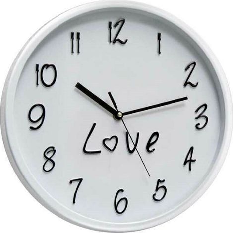 Kaela - Orologio 30x4cm Parete Love Classico Moderno Tondo In Plastica Colori Ass 798146 - (1/3)