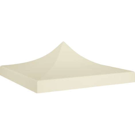Toit de tente de réception 2x2 m Crème 270 g/m² vidaXL