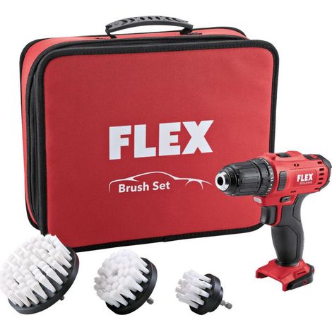 Flex – Visseuse sans fil 10,8 V avec 2 batteries 2,5Ah – Couple max 34Nm – Nettoyage avec brosses – 530026 - DD 2 G (1/4)