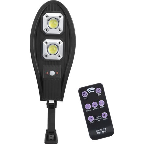 Lampadaire Solaire Extérieur avec Détecteur de Mouvement, Étanche IP65, Rechargeable par USB, Éclairage de Jardin et Allée, Modèle LL-62T (1/5)