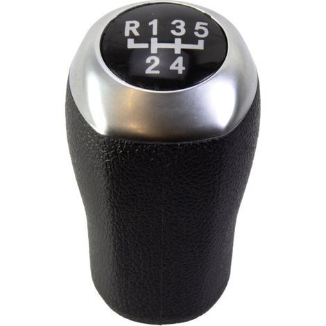 Convient aux voitures Hyundai Reina Elantra, pommeau de levier de vitesses, boule de changement de vitesse, sélecteur de vitesse 5 vitesses argent mat, un paquet. (1/4)
