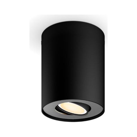 Philips Hue Pillar Foco de superficie con 1 punto de luz (Negro) Luz blanca cálida a fría White Ambiance (1/3)
