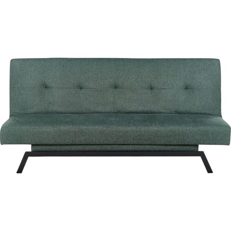 Schlafsofa 3-Sitzer LEEDS Stoff Grün
