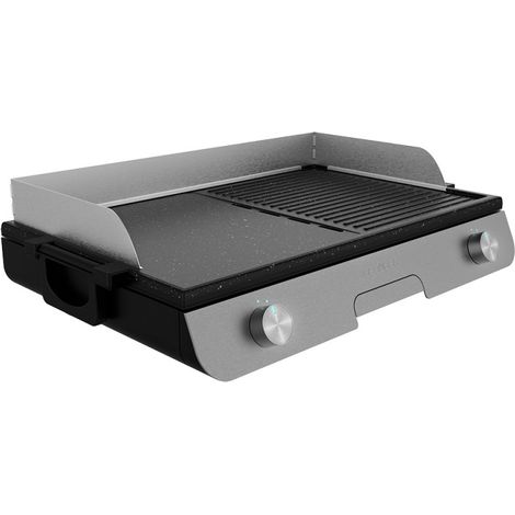 Cecotec – Barbecue électrique 3000 W – Surface de cuisson mixte 300 x 500 mm – Revêtement antiadhésif – Thermostat réglable – Bac à graisse