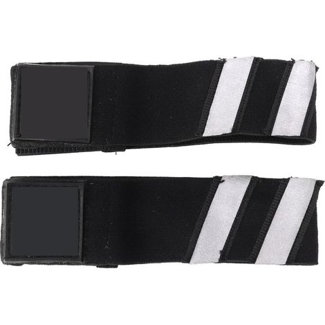 Lot de 2 bandes réfléchissantes pour jambe à vélo, résistantes aux rayures, ceinture de sécurité pour cyclisme en extérieur, blanc. (1/5)