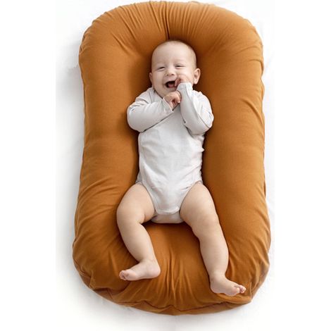 1 transat pour bébé, housse de nid en coton mousseline, design bionique, usage mains libres, adapté aux nouveau-nés de 0 à 6 mois (1/5)