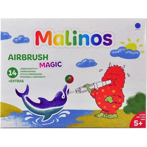 AMEWI Airbrush Magic XL 14+1 Malinos inkl. Löschfarben