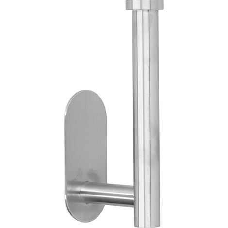 Porte-essuie-tout en acier inoxydable 304 sans perforation, idéal pour salle de bain, cuisine, hôtel et buanderie. (1/5)