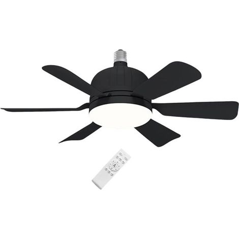 Ventilateur Plafond avec Lumières, 40W Lampe Plafonnier Ventilateur avec E27 Ventilateur à Douille (1/4)