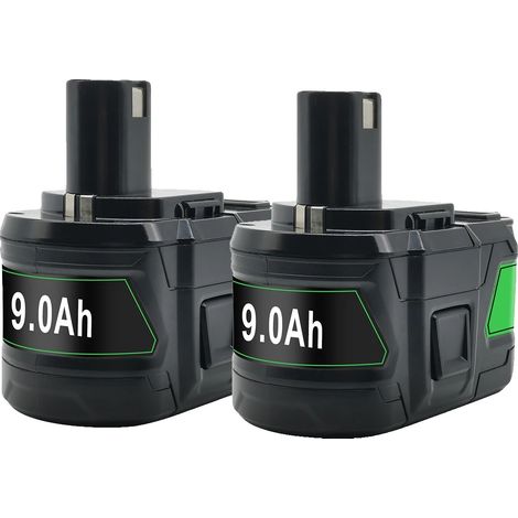 Batterie Lithium-Ion, Capacité 6000mAh, Compatible avec les Outils Électriques, 2 PCS 9.0 Batterie (1/2)