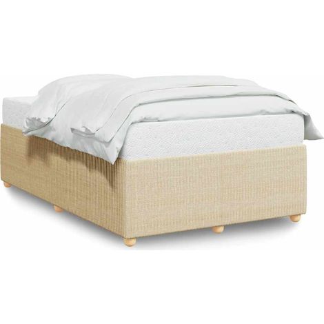 Maison Exclusive - Giroletto senza Materasso Crema 120x190cm in Tessuto (1/5)
