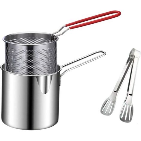 Freidora pequeña, Freidora, Freidora, Ahorro de aceite, Apta para gas e inducción, Freidora, Freidora, Freidora de patatas fritas (1/5)