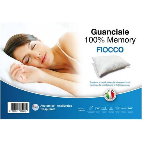 GUANCIALE FIOCCO DI MEMORY BORDINO A CONTRASTO