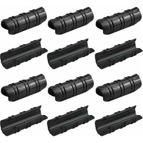 100 Pcs Serre Clips 25mm Clips Serre de Jardin Résistance aux Températures Elevées Fixation Bache Serre Durable Facile a Utiliser pour Fixation Serre Bannière Tuyau Jardin Films - Noir. (1/4)