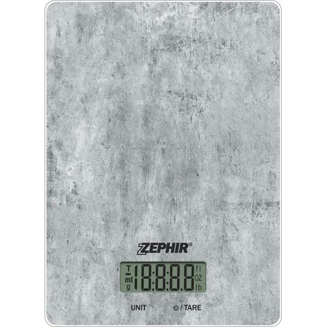 Zephir BILANCIA DA CUCINA ELETTRONICA CON BASE IN VETRO ''ZHS439'' Portata kg. 15 (1/2)