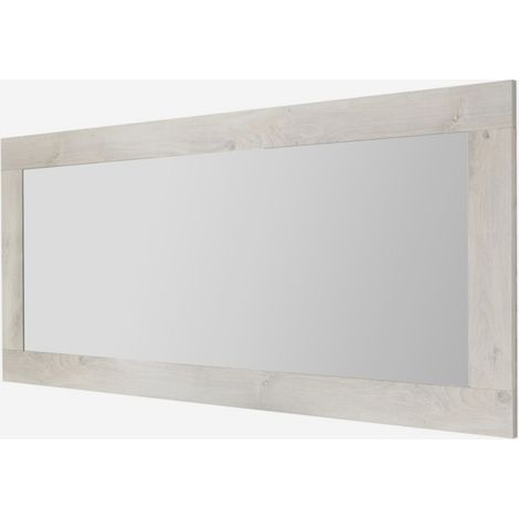 Specchio da parete rettangolare con cornice Nizza - Bianco