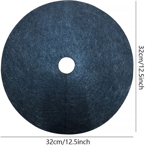 (32CM) Nouvelle toile de protection pour arbres, toile de paillis écologique, anneau de paillis rond, barrière anti-mauvaises herbes, couverture pour plantes pour jardins intérieurs et extérieurs (1/4)