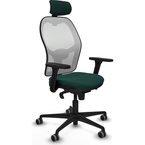 Sedia da ufficio piqueras y crespo Jorquera verde bottiglia similpelle