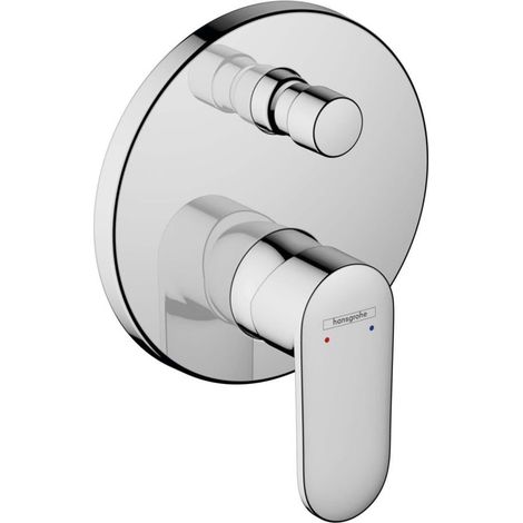 Set de finition pour mitigeur bain/ douche encastré, chromé, 71466000 (1/2)