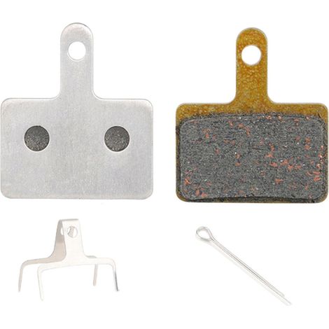 Deux plaquettes de frein à disque métalliques pour vélos, compatibles avec HD-T710/T520/T530/T290/T285/T525, mesurant 31 mm x 35 mm. (1/4)