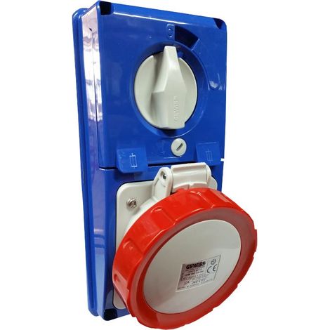 SOC.PR.VR.S.F.3P+N+T 32A400V6H CBF IP67 GEWISS GW66342N (1/2)