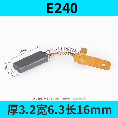 2 balais de charbon universels pour moteur, adaptés au remplacement et à la réparation d'outils électriques, notamment les scies circulaires, les meuleuses d'angle, etc. (1/5)