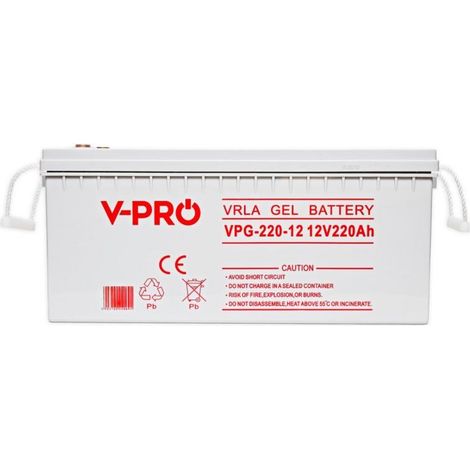 Battery Volt Polska Gel VPRO Solar 12V 220Ah