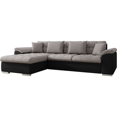 Sofá rinconero Comfivo Mica, Izquierda, Función de descanso, Almacenaje, 280x160x76cm, 0