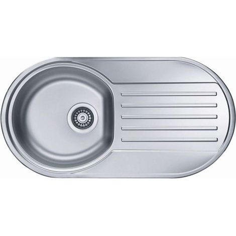 Alveus Form - Fregadero, 83x44 cm, acero inoxidable 1060038