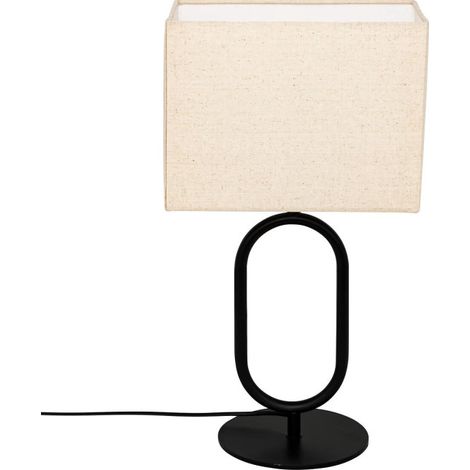 Lampe à Poser Design en Métal "Alec" 52cm Noir (1/4)