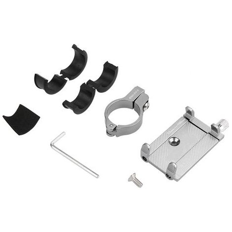 1 Paire de bouchons de guidon en alliage d'aluminium pour VTT, couleur titane, embouts de poignée de vélo (1/4)