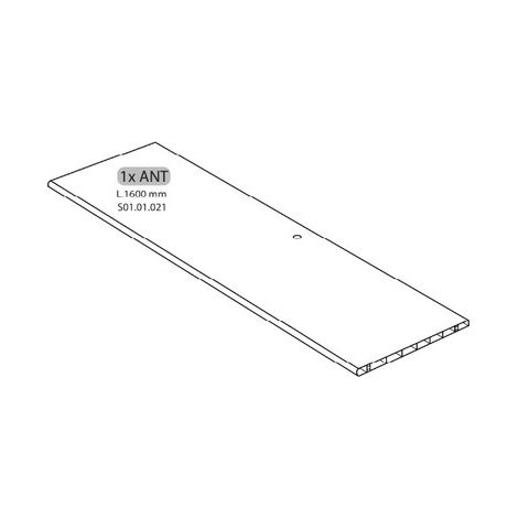R 1ANT S01.01.021 X ARMADIO SPORCO PULITO RESINA 1 ANTA 175X59X39 KIT- 1,0 pz