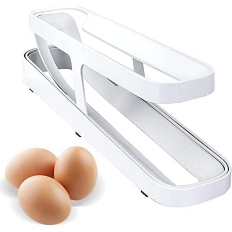 Étagère de rangement pour œufs à rouler blancs