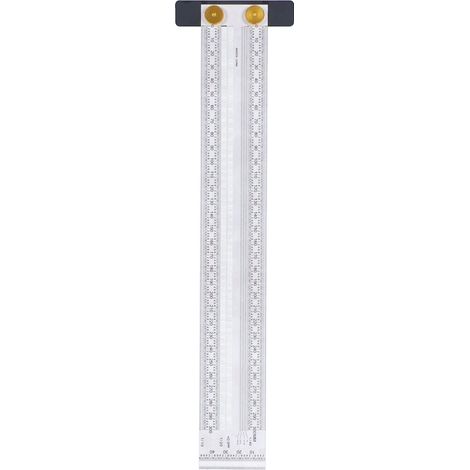 Échelle de marquage exquise précise Portable pratique robuste Durable multifonctionnelle règle de trou en forme de T (300mm) (1/5)