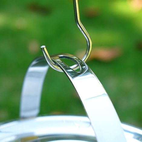 Trépied de Cuisson Extérieur Pliable en Aluminium avec Chaîne et Sac de Rangement pour Feu de Camp (1/5)