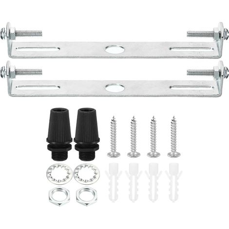 Support de Fixation Plafonnier 115mm 2pcs avec Vis Rondelle Écrou Lumière Luminaire Montage Support Plaque 4 virgule 53 x 0 virgule 71 x 0 25mm 20mm (1/4)