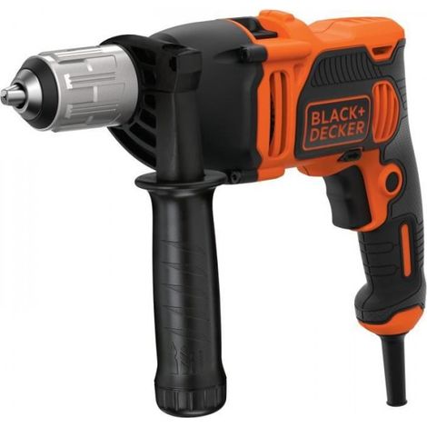 Perceuse a percussion filaire 850W BLACK+DECKER - BEH850-QS - Livrée avec guide de profondeur + poignée latérale (1/3)